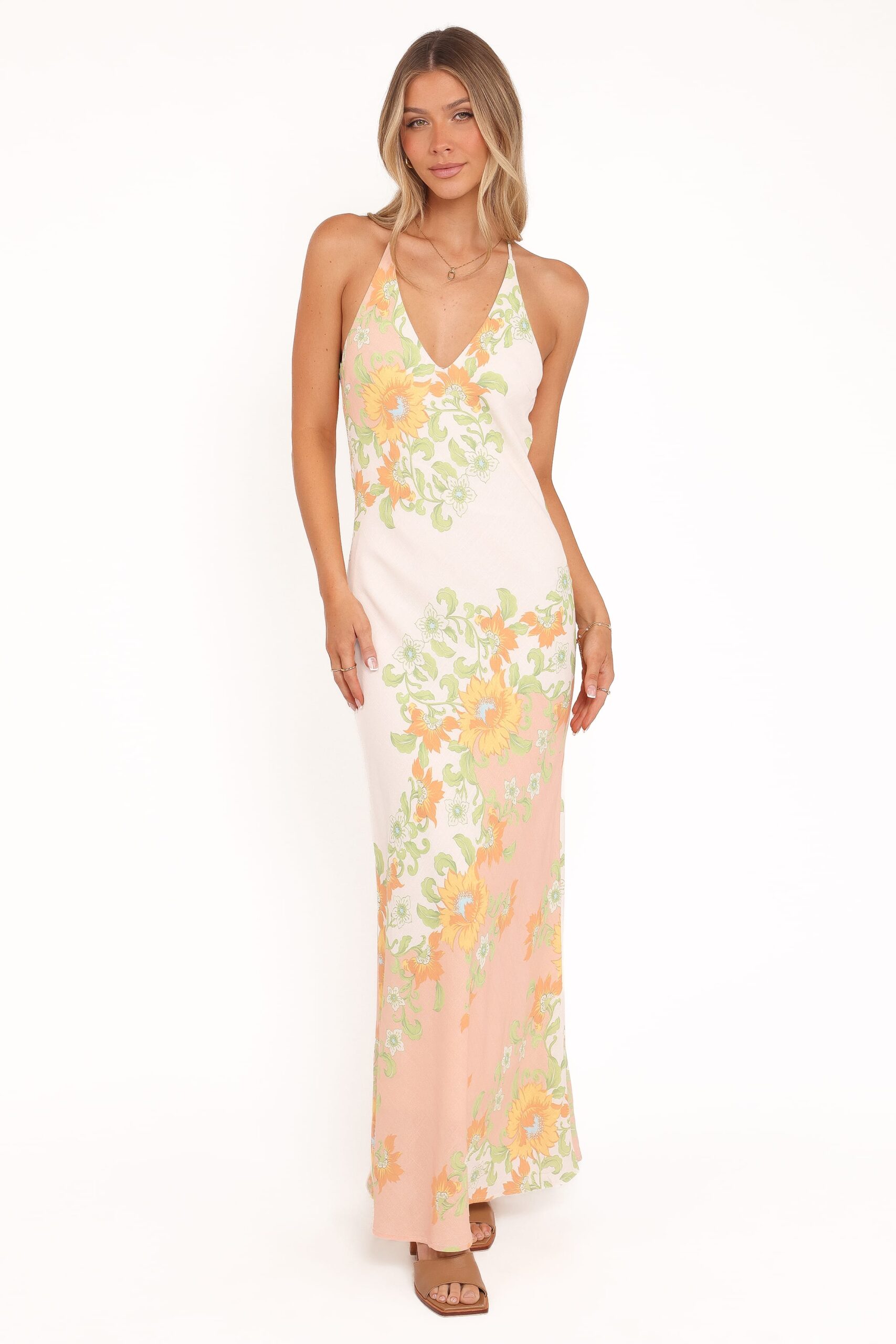 haruki maxi dress yellow spring floral haruki maxi dress yellow spring floral