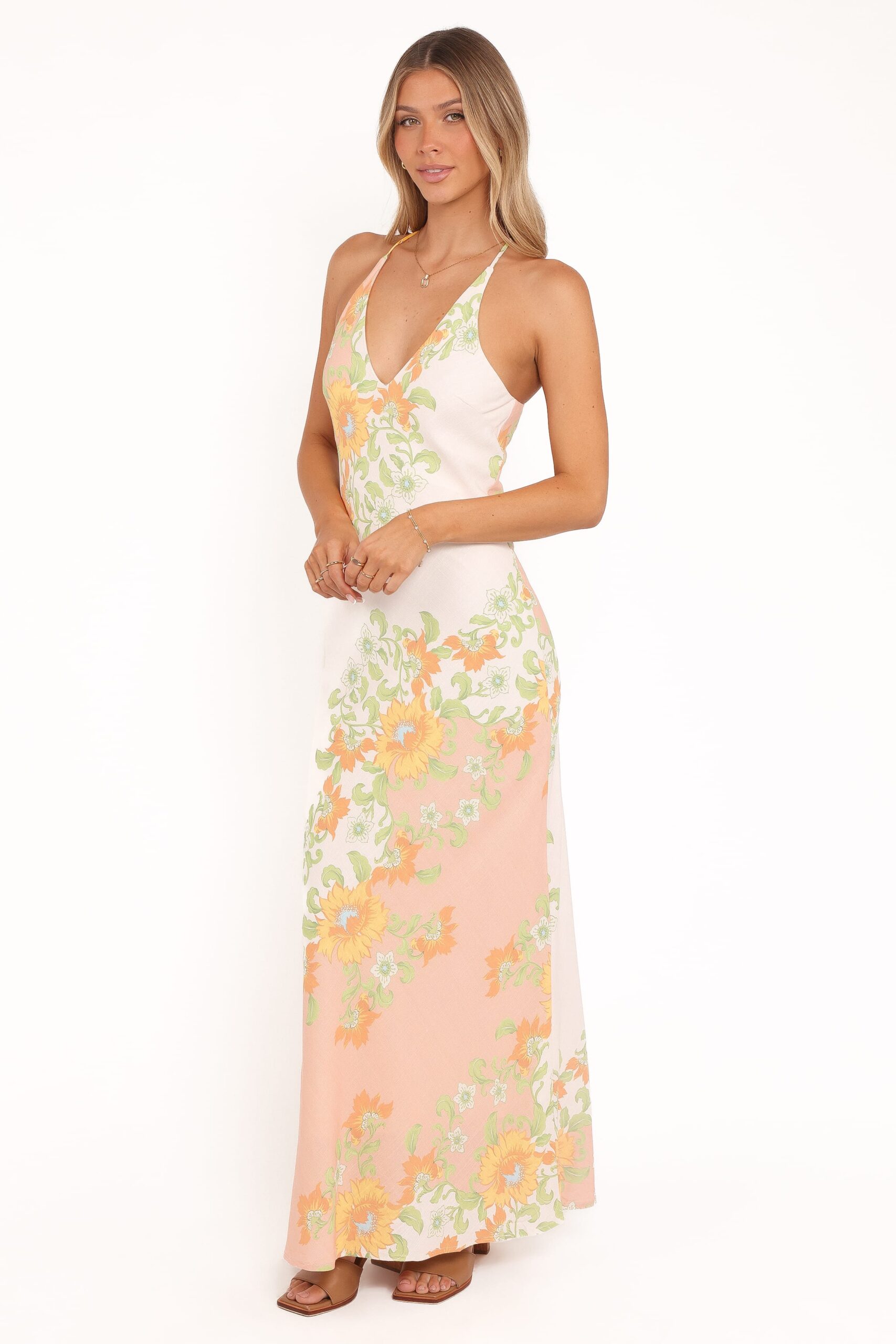 haruki maxi dress yellow spring floral haruki maxi dress yellow spring floral