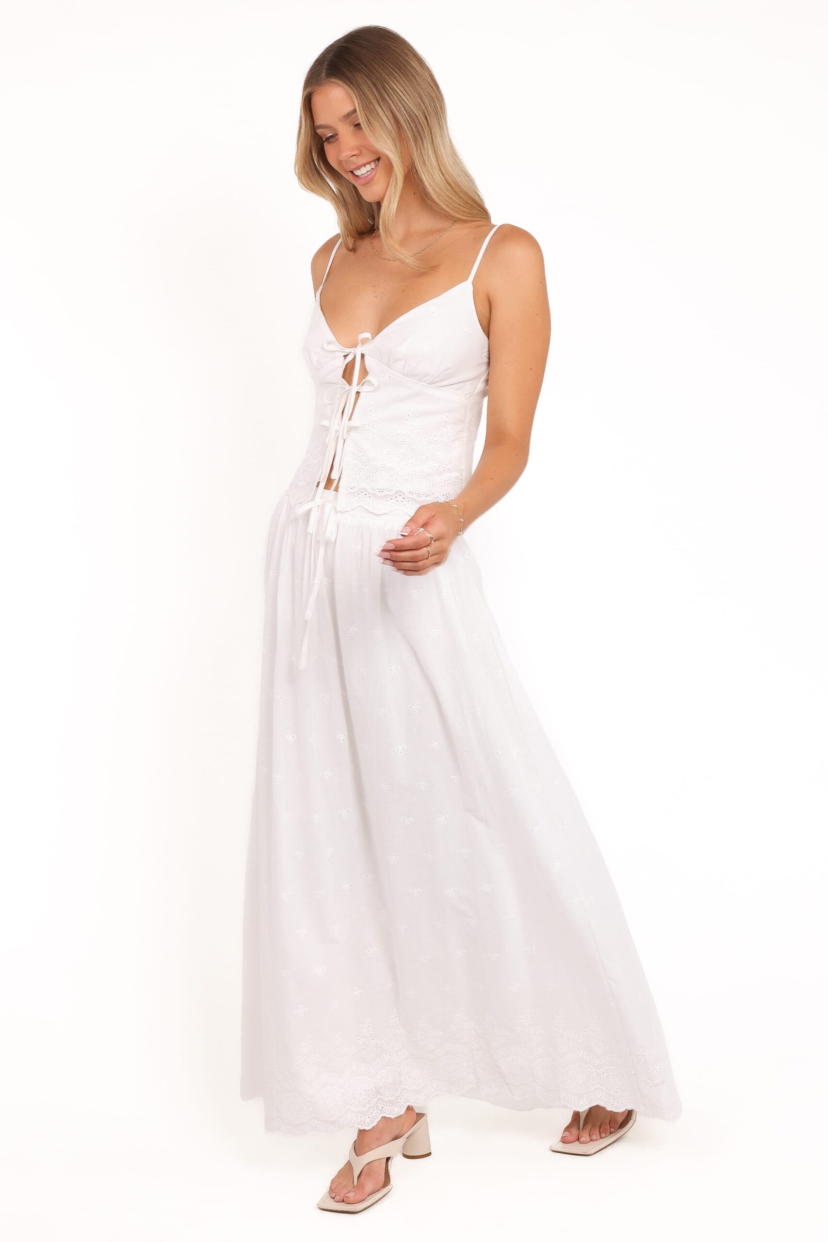 blaire skirt set white blaire skirt set white