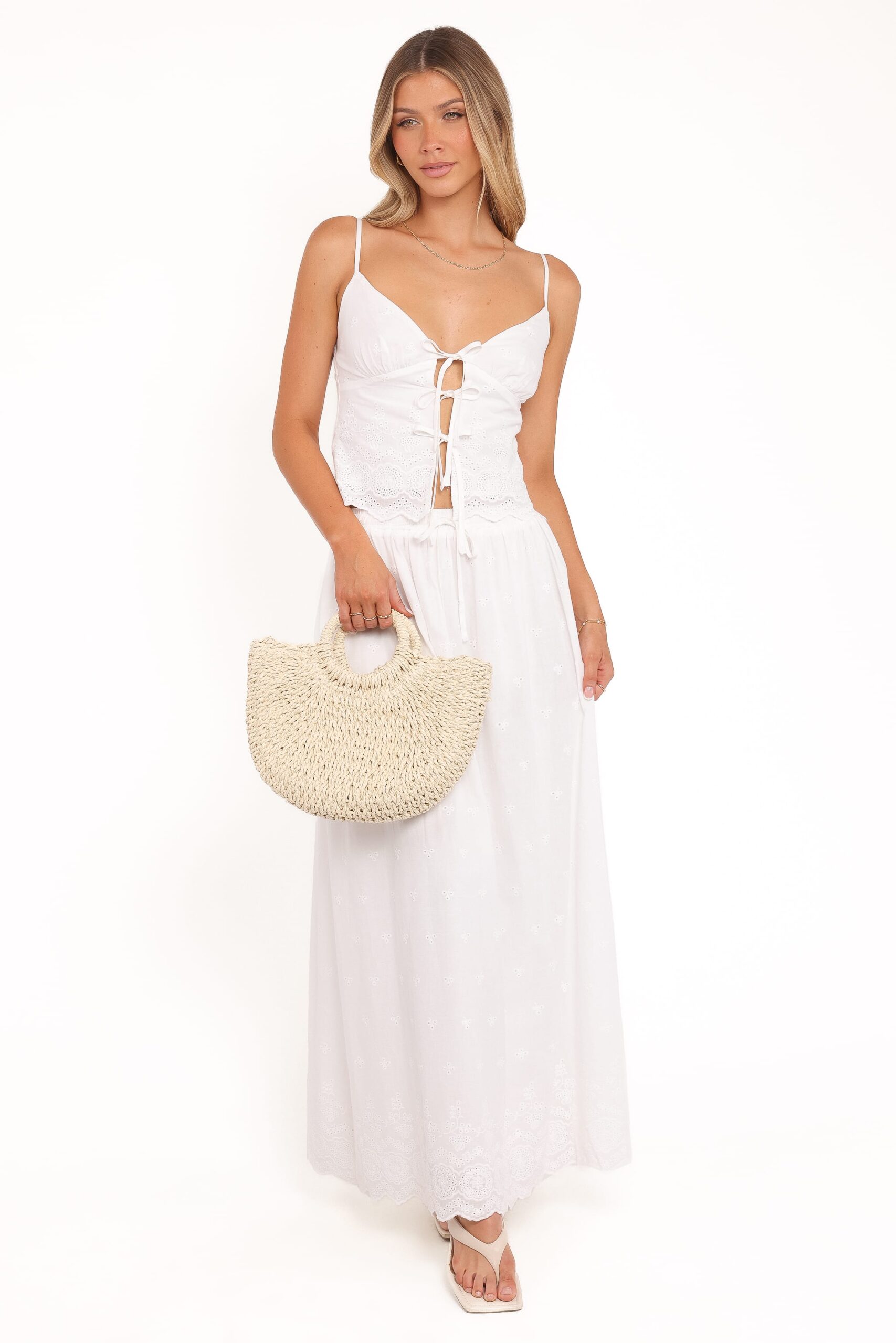 blaire skirt set white blaire skirt set white
